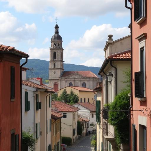 Vista de Vila-seca con su iglesia parroquial, calles pintorescas y ambiente tranquilo
